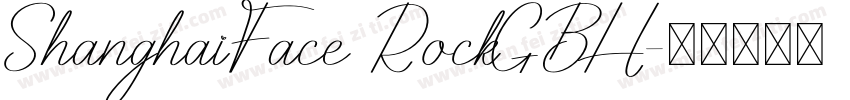 ShanghaiFace RockGBH字体转换